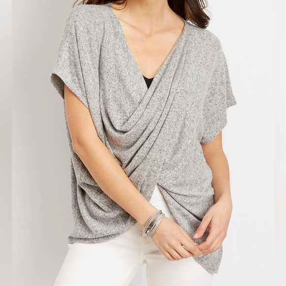 Maurices Tops - 3 For $24 Maurices Heather Gray Knit Top